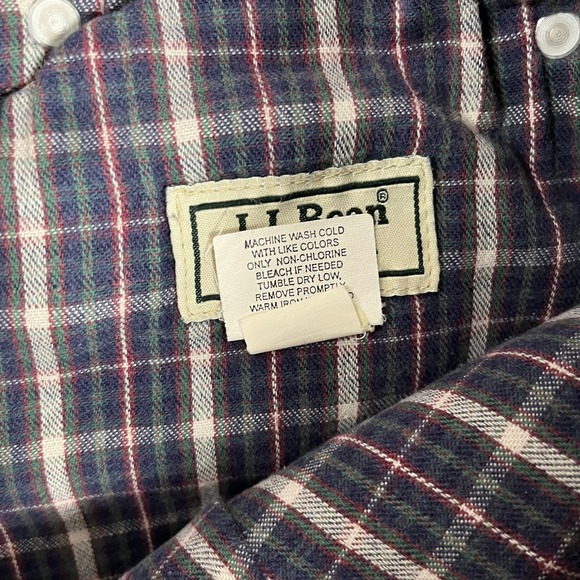 Vintage LL Bean Double L Classic Fit Flannel Lined Blue Jeans Men Sz 34x28 - Picture 5 of 12